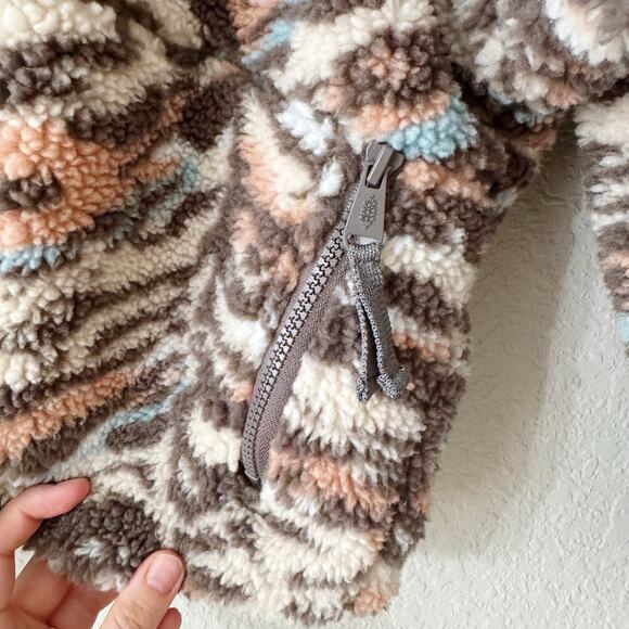 Free People Movement Hit The Slopes Fleece Pullover Desert Combo Size M - Picture 5 of 8